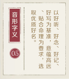 福州起名字好地方-起名流程五